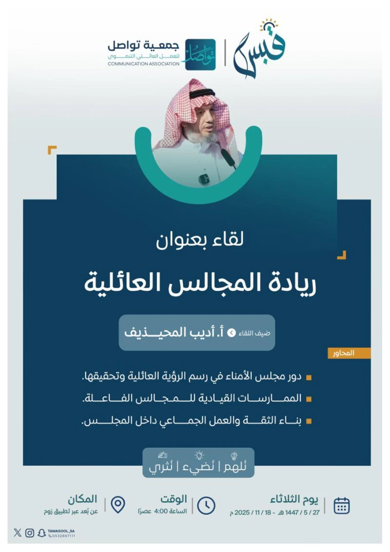 لقاء ريادة المجالس العائلية 